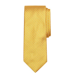 Micro Floral Tie - Gold